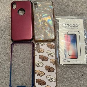 iPhone XS Max cases and screen protector